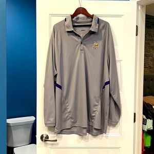 NFL Vikings mens long sleeve polo (Fantastic condition)